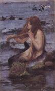 John William Waterhouse Sketch for A Mermaid oil painting picture wholesale